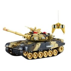 Tanc militar de jucarie T-90, scara 1:16 RC, cu telecomanda, lumini si efecte sonore speciale de lupta foto