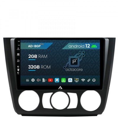 Navigatie BMW Seria 1 E87 (2007-2011), Clima Manuala, Android 12, P-Octacore 2GB RAM + 32GB ROM, 9 Inch - AD-BGP9002+AD-BGRKIT398 foto