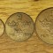 Suedia - set istoric de colectie - 1 2 5 ore 1950 - bronz XF+ aUNC - superbe !