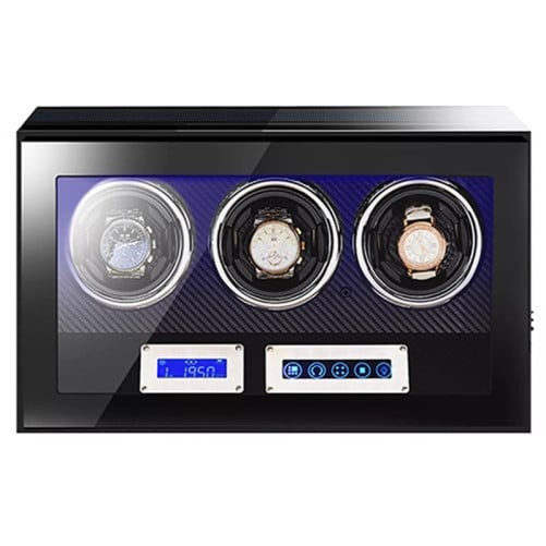 Cutie intors ceasuri automatice iUni, Luxury Watch Winder 3 Carbon