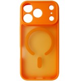 Husa spate TPU cu plastic portocaliu, magnet, pentru Apple iPhone 17 Pro, 18 Pro