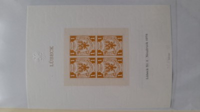 1983 Hansestadt Lubeck Bl.4 nr.18634-MNH foto