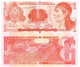 Honduras 1 Lempira 2022, P-96 UNC, Bancnota straina