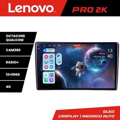 Navigatie Toyota Auris 2007-2013 Lenovo Kit-auris-2013 8 core QLED 2K 12+256 360 Android Waze USB Navigatie Internet Youtube Radio CarStore Technology