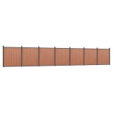 Cumpara ieftin Panou pentru gard, maro, 1218x186 cm, WPC