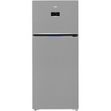 Frigider cu doua usi Beko B5RDNE594ZXB, 557 l, No Frost, HarvestFresh, Everfresh+, AeroFlow, Display, Clasa E, H 186 cm, Metal Look