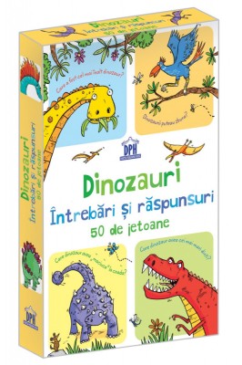 Dinozauri - Intrebari Si Raspunsuri - 50 De Jetoane, - Editura DPH foto