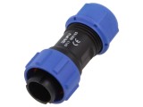Conector circular WEIPU SY1710/P3-3N, mufă tată 3 pini, IP67, 10A 500V crimpat