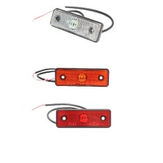 Lampa laterala cu LED de gabarit rosie 24V