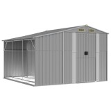 Cumpara ieftin Sopron de gradina, gri, 277x279x179 cm, otel zincat
