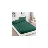 Cumpara ieftin Husa de Pat + 2 Fete de Perna din Finet 180x200cm - JO813 Verde