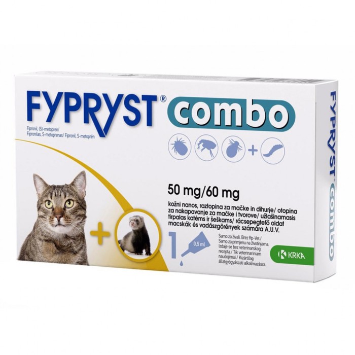 FYPRYST COMBO CAT 50 MG 3 PIP