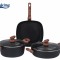 SET GATIT 5 PIESE ALUMINIU FORJAT, MALTA, COOKING BY HEINNER