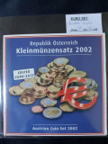 Austria 2002 - Set complet de euro bancar de la 1 cent la 2 euro