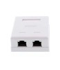 Priza dubla FTP CAT6 conector ecranat pe tencuiala Well