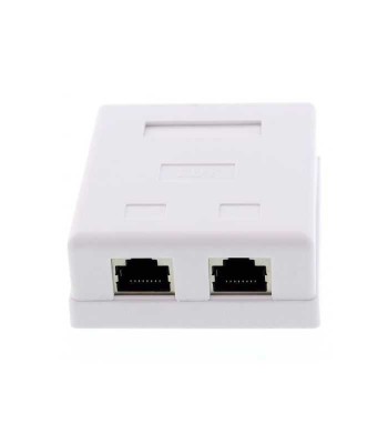 Priza dubla FTP CAT6 conector ecranat pe tencuiala Well foto