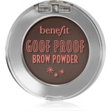 Benefit Goof Proof Brow Powder pudră pentru spr&acirc;ncene culoare 4 Warm Deep Brown 1,9 g