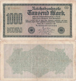 1922 (15 Septembrie), 1.000 Mark (P-76c.3a) - Germania