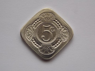 5 CENTS 1970 OLANDA COMEMORATIVA foto