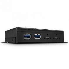 HUB 4 porturi USB 3.1 Gen 2 (2 x USB-A + 2 x USB-C) metalic, Lindy L43094