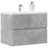 VidaXL Dulap pentru baie, gri beton, 60x38,5x45 cm, lemn prelucrat