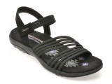 Sandale SKECHERS negre, REGGAE SLIM, din material textil