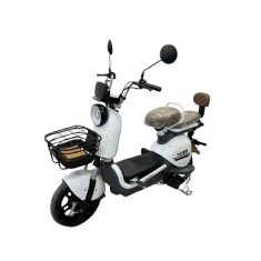 Scuter electric KUBA SWEET, alb, autonomie 40-50 km viteza maxima 25 km/h putere 350W acumulatori 48V/12Ah, CIV inclusa, nu necesita permis