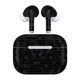 Cumpara ieftin Folie Skin Apple AirPods Pro - ApcGsm Wraps HoneyComb Black, Oem