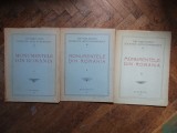MONUMENTELE DIN ROMANIA -BUC. 1909 - VOL.I-III