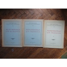 MONUMENTELE DIN ROMANIA -BUC. 1909 - VOL.I-III