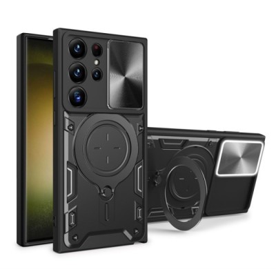 Husa pentru Samsung Galaxy S23 Ultra - Techsuit CamGuard Pro - Black foto