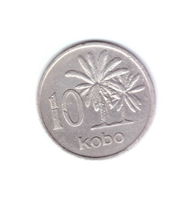 Moneda Nigeria 10 kobo 1976, stare relativ buna, curata