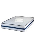 Set Saltea ortopedica, Iris Super Lux Comfort, 160x200x26cm, fermitate tare, cu plasa de arcuri tip Bonell, sistem de aerisire banda Spaceair, Saltsib, Ortopedice, 160x200