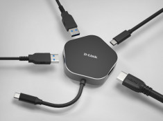 D-link dub-m420 usb-c to x2 superspeed usb 3.0 ports x1 hdmi supports up to 4kresolutions foto