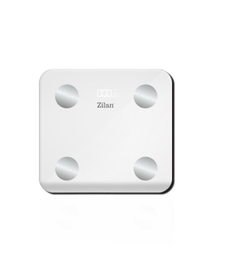 Cantar corporal Zilan ZLN9006 din sticla securizata, capacitate 3-180kg, Aplicatie OKOK, Display LED foto