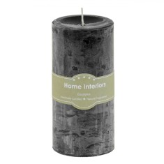 Lum&acirc;nare Parafină, Home Interiors, Aromă Eucalipt, Culoare Neagră, Dimensiuni 6.5x14 cm