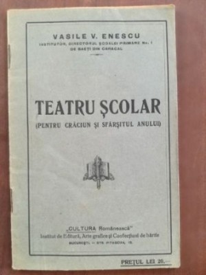 Teatru scolar pentru Craciun si sfarsitul anului- Vasile V. Enescu foto