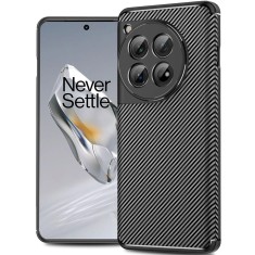 Husa pentru oneplus 12, carbonfiber, premium, black foto