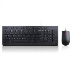 Kit tastatura si mouse Lenovo Essential Wired Black foto