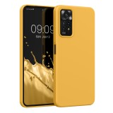 Husa Kwmobile pentru Xiaomi Redmi Note 11 Pro/Redmi Note 11 Pro 5G, Silicon, Galben, 57373.191, Carcasa