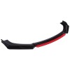 Prelungire Bara Fata Universala Negru/Rosu 4 Buc ABS Tuning Auto Spoiler Protectie Bara Design Sport