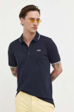 Cumpara ieftin HUGO tricou polo bărbați, culoarea bleumarin, uni 50467344