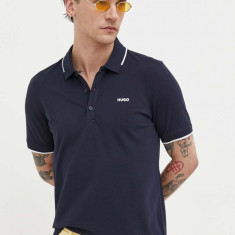 HUGO tricou polo bărbați, culoarea bleumarin, uni 50467344