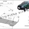 Scut metalic motor Opel Agila fabricat in perioada 2000 - 2007 APS-17,120