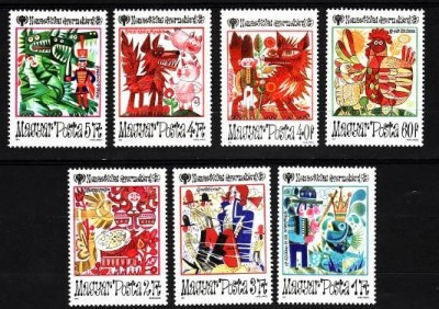 C1742 - Ungaria 1979 - Anul copilului 7v.nestampilat MNH foto