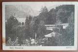 Carte postala, Baile Herculane, Gradina, 1923