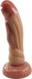 Dildo No.10 Fantasy Beasts, Silicon Lichid, Maro, 22 cm