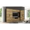 Set mobila biblioteca Zeus, 330 cm x 189 cm x 54 cm, dublu laminat, 18 mm, Neted, Mat, 8 usi, 2 sertare