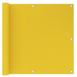 VidaXL Paravan de balcon, galben, 90x300 cm, HDPE