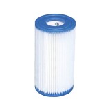 Cumpara ieftin Filtru piscina tip A/C/III Bestway/Intex, 10.6x20.3cm, pentru pompe filtrare 2006-5678 l/h, alb/albastru